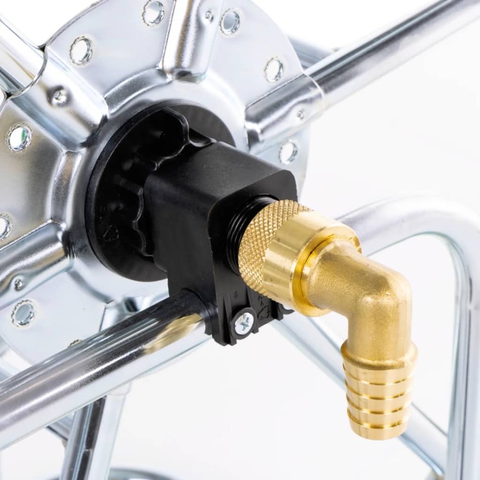 Carrito carrete para manguera de 80 m 3/4