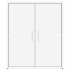Aparador de madera de ingeniería 2 uds blanco 60x31x70
