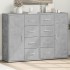 Aparadores 2 uds madera de ingeniería gris hormigón 60x31x84