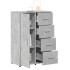 Aparadores 2 uds madera de ingeniería gris hormigón 60x31x84