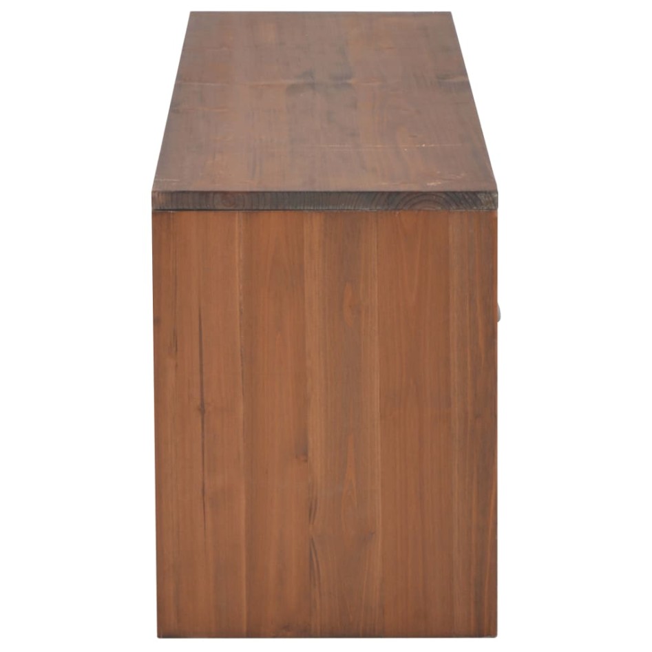 Mueble para TV con 4 cajones madera maciza acacia 120x30x40