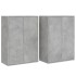 Aparadores 2 uds madera de ingeniería gris hormigón 60x31x84