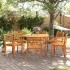 Sillas de jardín 6 uds madera maciza de acacia 59x55x85