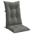 Cojines para silla respaldo alto 6 uds tela gris oscuro