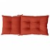 Cojines silla respaldo alto 6 uds tela rojo melange 120x50x7