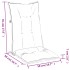 Cojines silla respaldo alto 6 uds tela rojo melange 120x50x7