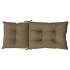Cojines para silla respaldo alto 6 uds tela gris taupe