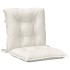 Cojines silla respaldo bajo 6 ud tela crema melange 100x50x7