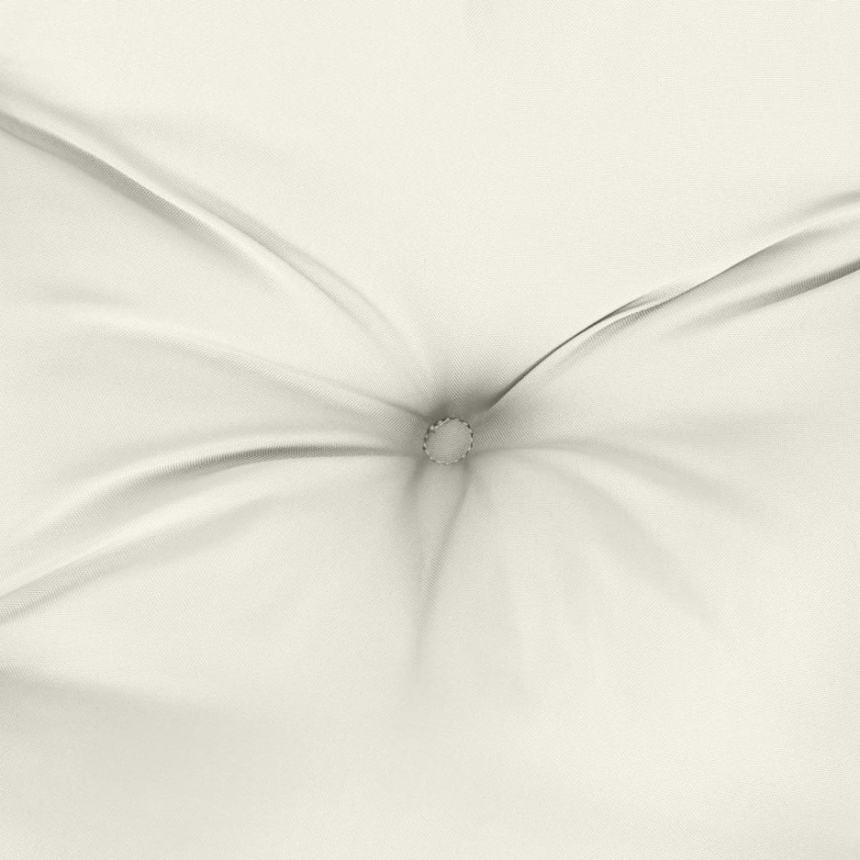 Cojines silla respaldo bajo 6 ud tela crema melange 100x50x7