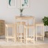 Set de bar 5 piezas madera maciza de