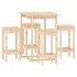 Set de bar 5 piezas madera maciza de