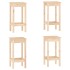 Set de bar 5 piezas madera maciza de