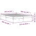 Estructura cama madera ingeniería metal marrón roble 150x200