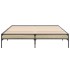 Estructura cama madera ingeniería metal roble Sonoma 140x200