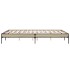 Estructura cama madera ingeniería metal roble Sonoma 140x200