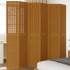 Biombo separador de 6 paneles madera maciza paulownia