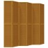 Biombo separador de 6 paneles madera maciza paulownia