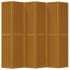 Biombo separador de 6 paneles madera maciza paulownia