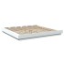 Estructura de cama con LED madera ingeniería blanco 180x200