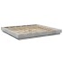 Estructura cama con luces LED madera gris hormigón 180x200