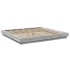 Estructura cama con luces LED madera gris Sonoma 180x200