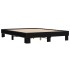 Estructura de cama madera de ingeniería y metal negro