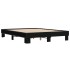 Estructura de cama madera de ingeniería y metal negro