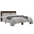 Estructura cama madera ingeniería metal roble ahumado
