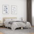 Estructura cama madera ingeniería metal roble Sonoma 140x190