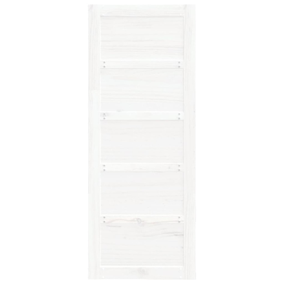 Puerta de granero madera maciza pino blanca 80x1,8x204,5