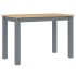 Mesa de comedor Panama madera maciza de pino gris 117x60x75