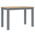 Mesa de comedor Panama madera maciza de pino gris 117x60x75