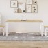 Mesa de comedor Corona madera maciza pino blanco 180x90x75