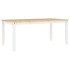 Mesa de comedor Corona madera maciza pino blanco 180x90x75
