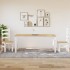 Mesa de comedor Corona madera maciza pino blanco 180x90x75