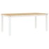 Mesa de comedor Corona madera maciza pino blanco 180x90x75
