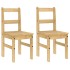 Sillas de comedor Panama 2 uds madera maciza pino 40x46x90