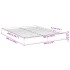 Estructura de cama sin colchón gris Sonoma 180x200