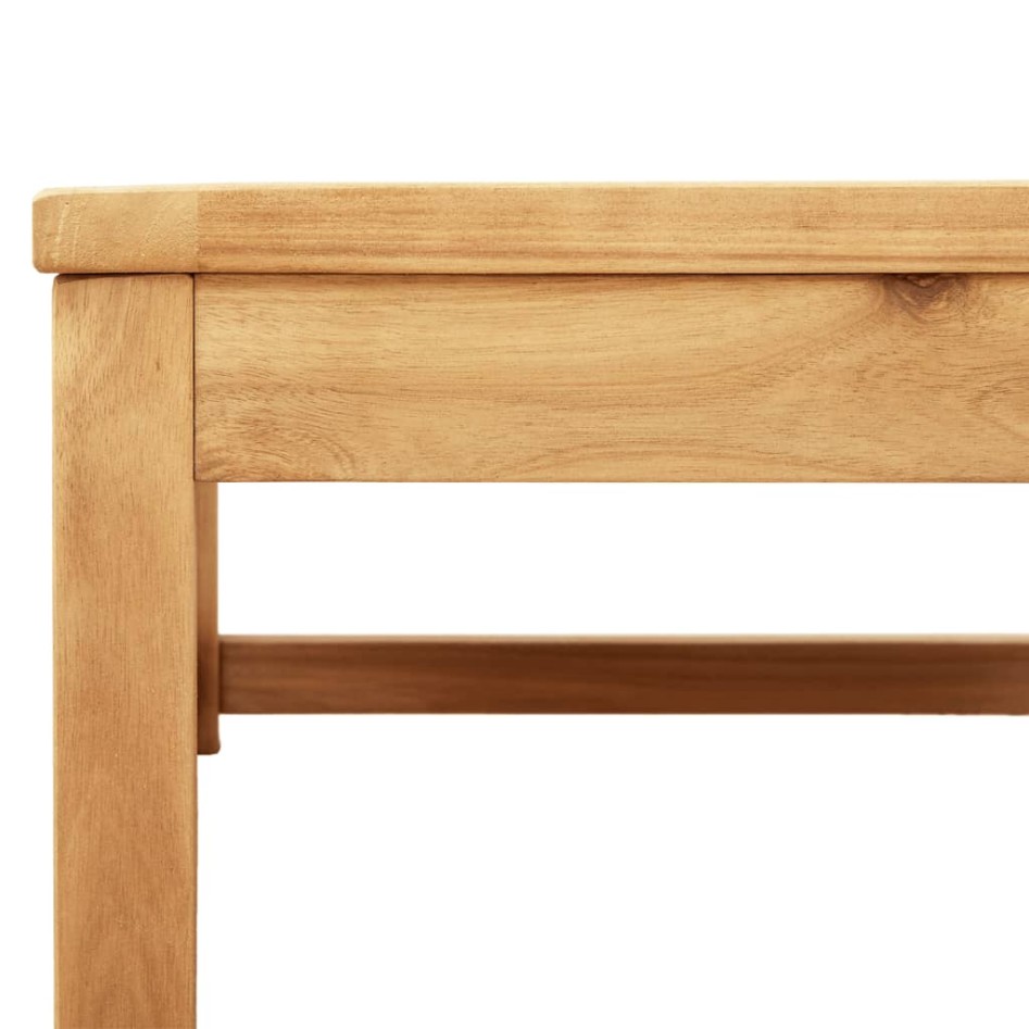 Set de muebles de jardín 4 pzs y cojines madera maciza