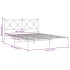 Estructura cama sin colchón con cabecero metal blanco