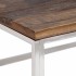 Mesa de centro acero inoxidable madera maciza traviesa