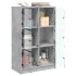 Aparador alto con puertas madera gris hormigón 68x37x109