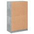 Aparador alto con puertas madera gris hormigón 68x37x109