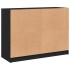 Aparador madera de ingeniería negro 102x37x75,5