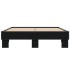 Estructura de cama madera de ingeniería y metal negro