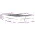 Estructura de cama madera de ingeniería y metal negro