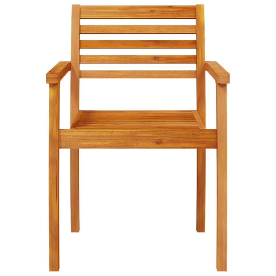 Sillas de jardín 2 uds madera maciza de acacia 59x55x85