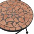 Juego de bistró de mosaico de hierro y cerámica