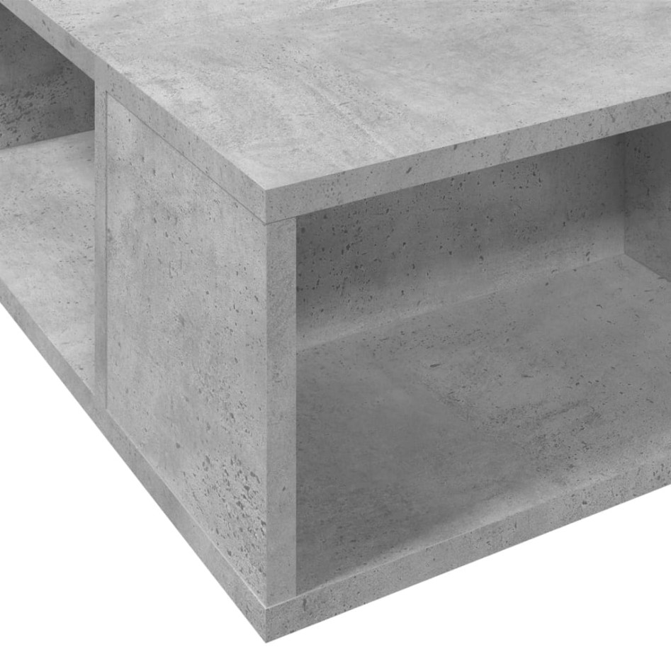 Estructura de cama madera de ingeniería gris hormigón