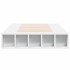 Estructura de cama madera de ingeniería blanca 90x200